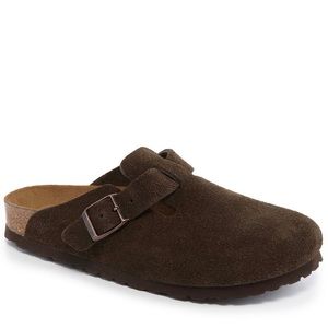 Birkenstock Boston Clog Mocha Suede